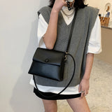 Leather Messenger Bag for Women Flap Shoulder Bag
