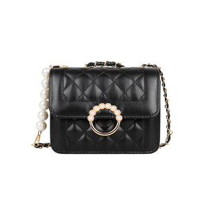 Women's Square Shoulder Bag with Chain Strap