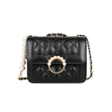 Women's Square Shoulder Bag with Chain Strap