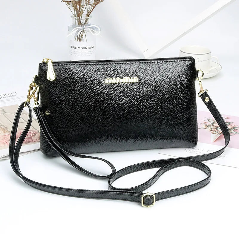 Litchi Grain Crossbody Bag for Women PU Shoulder Bag