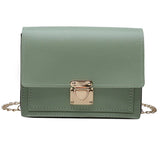 Women's Crossbody Bag Lock Small Square Chain Shoulder Bag