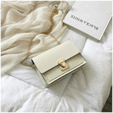 Women's Crossbody Bag Lock Small Square Chain Shoulder Bag
