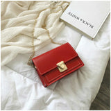 Women's Crossbody Bag Lock Small Square Chain Shoulder Bag