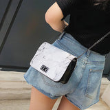 Crossbody Bag for Women Marble Pattern Shoulder Bag