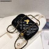 Small Square Crossbody Bag for Women with Chains