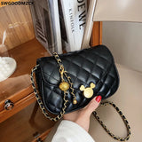 Small Square Crossbody Bag for Women with Chains