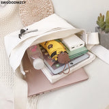Canvas Crossbody Bag for Women Shoulder Messenger Bag