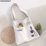 Canvas Crossbody Bag for Women Shoulder Messenger Bag