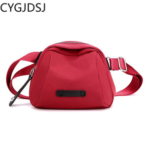 Nylon Crossbody Bag for Women, Shell Office Shoulder Bag