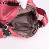 Nylon Crossbody Bag for Women, Shell Office Shoulder Bag