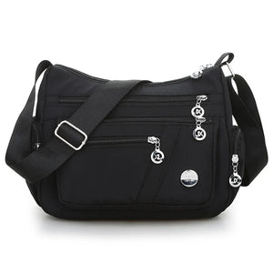 Nylon Crossbody Bag for Women - Office Shoulder Bag