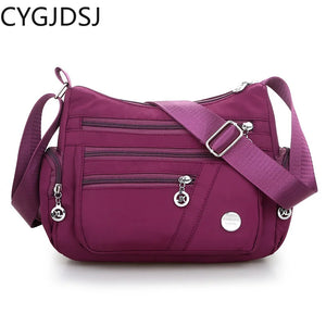 Nylon Crossbody Bag for Women - Office Shoulder Bag