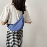 Canvas Sling Bag for Women Style Hobos Chest Bag