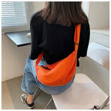 Canvas Sling Bag for Women Hobos Chest Bag with Adjustable Strap