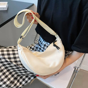 Canvas Sling Bag for Women Hobos Chest Bag with Adjustable Strap