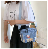 Canvas Crossbody Bag Multifunctional All-match