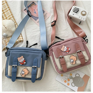 Canvas Crossbody Bag Multifunctional All-match