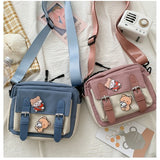 Canvas Crossbody Bag Multifunctional All-match