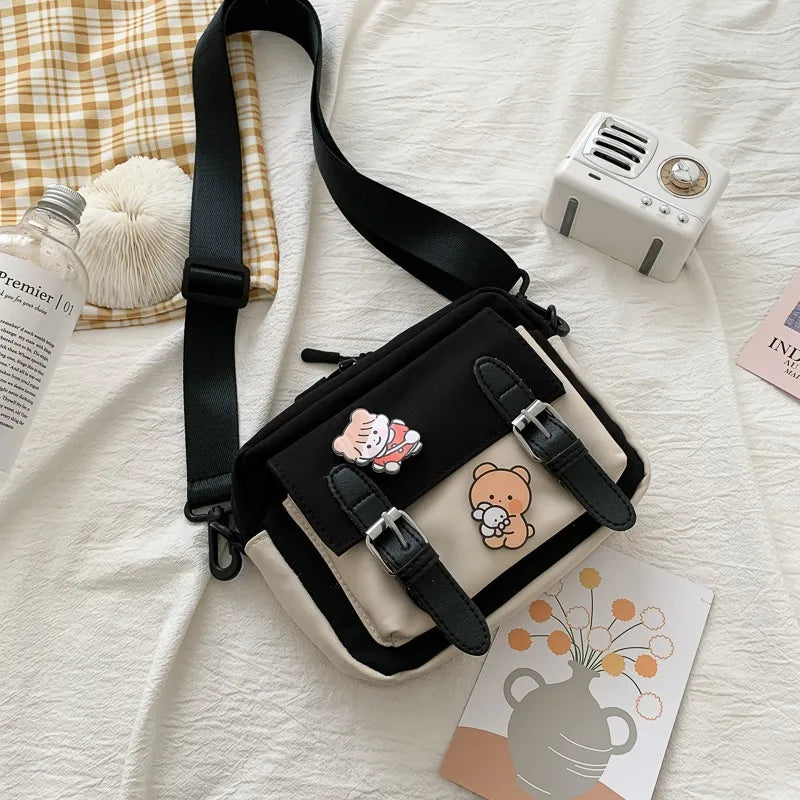 Canvas Crossbody Bag Multifunctional All-match