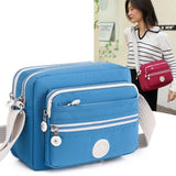 Crossbody Casual Shoulder Bags Nylon Waterproof Handbag Women Multilayer