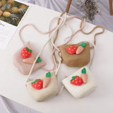 Mini Straw Beach Bag Casual Weaving Crossbody Shoulder Bag Floral Rattan Bag
