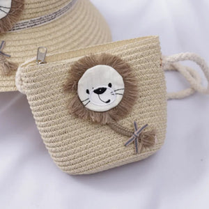 Mini Straw Beach Bag Casual Weaving Crossbody Shoulder Bag Floral Rattan Bag