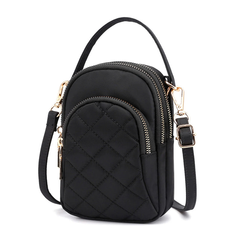 Waterproof Mini Messenger Crossbody Phone Bag with Headphone Hole