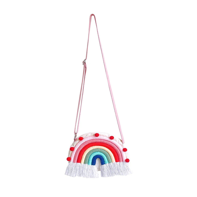 Kids Crossbody Rainbow Purse Girls Handbag Messenger Handbags for Toddlers