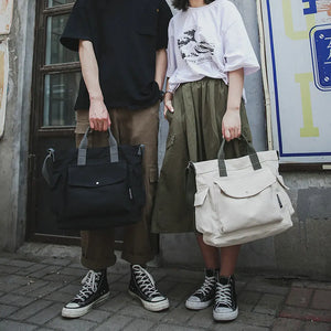 Canvas Crossbody Shoulder Bag Tote Large Capacity Student Casual Tide