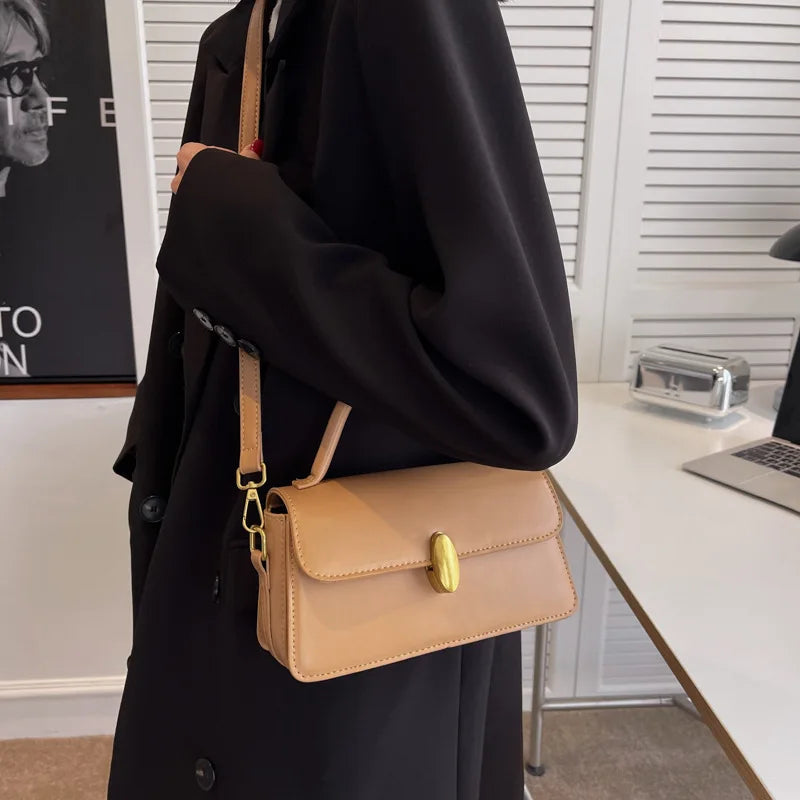 Vintage PU Leather Crossbody Shoulder Bags for Women