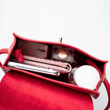 Small Square Crossbody Bag PU Leather Flap Handbag for Women