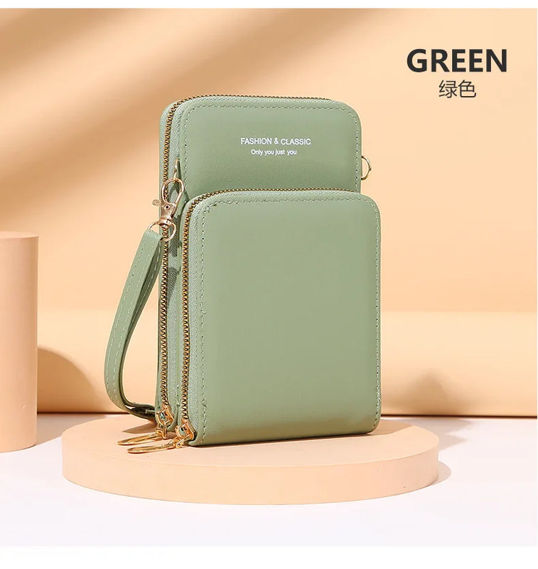 Women's Crossbody Wallet Shoulder Bag Long Purse Cell Phone Pocket