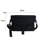Fire Red Crossbody Chest Bag Street Style Casual Shoulder Bag