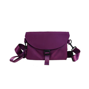 Fire Red Crossbody Chest Bag Street Style Casual Shoulder Bag