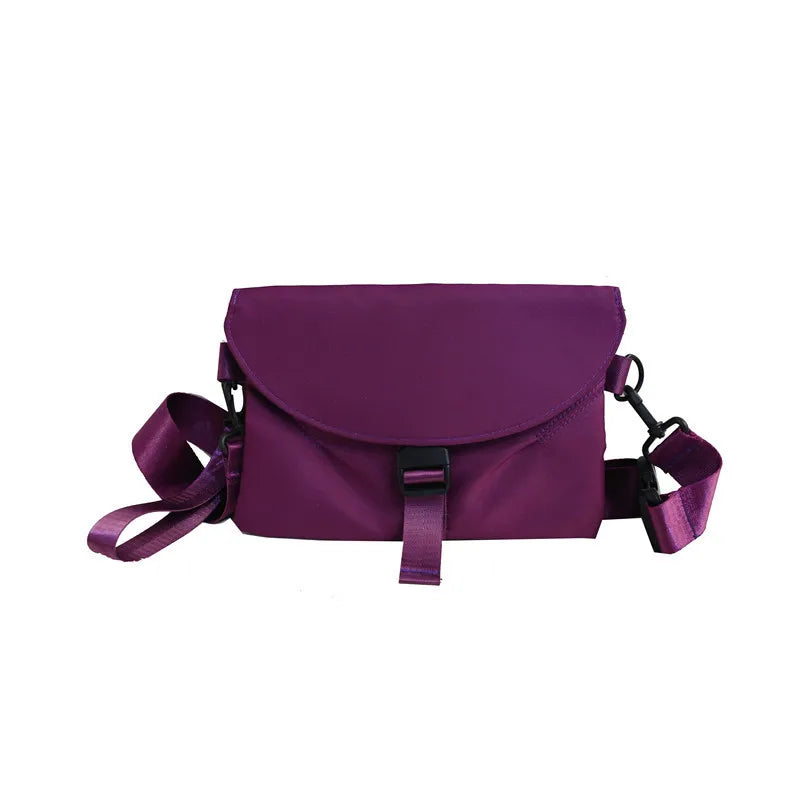 Fire Red Crossbody Chest Bag Street Style Casual Shoulder Bag
