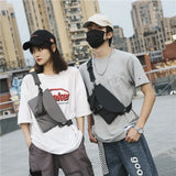 Fire Red Crossbody Chest Bag Street Style Casual Shoulder Bag