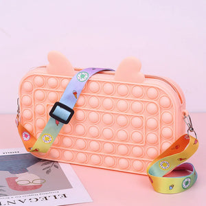 Women's Antlers Silicone Shoulder Bag Square CU56