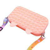 Women's Antlers Silicone Shoulder Bag Square CU56