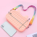 Women's Antlers Silicone Shoulder Bag Square CU56