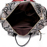 Snakeskin Print Crossbody Bag for Women