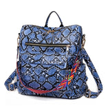 Snakeskin Print Crossbody Bag for Women