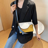 Women Candy Leather Messenger Crossbody Bag