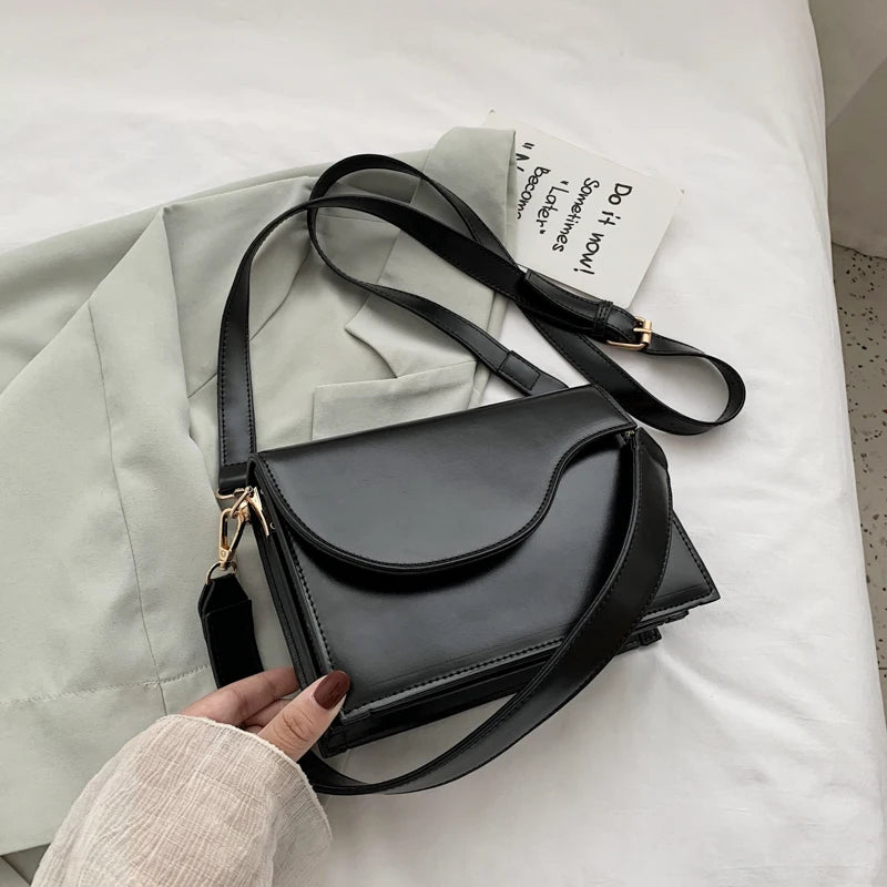Women Candy Leather Messenger Crossbody Bag
