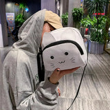 Cartoon Cat Plush Crossbody Bag for Women