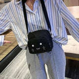 Cartoon Cat Plush Crossbody Bag for Women