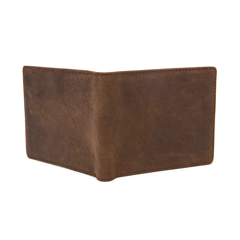 Crossten Genuine Leather Men Wallet Vintage Cowboy Style