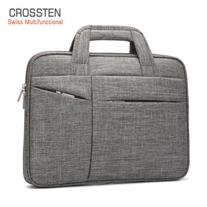 Crossten 15.6 Laptop Briefcase Waterproof Handbag Large Capacity