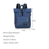 Crossten Lady's 15" Laptop Backpack Canvas Travel Bag USB Port