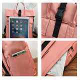 Crossten Lady's 15" Laptop Backpack Canvas Travel Bag USB Port