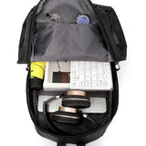 Crossten Men Urban Backpack Laptop Backpack Waterproof Travel USB Charging